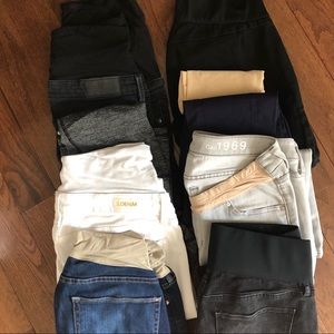 Maternity pants jeans bundle